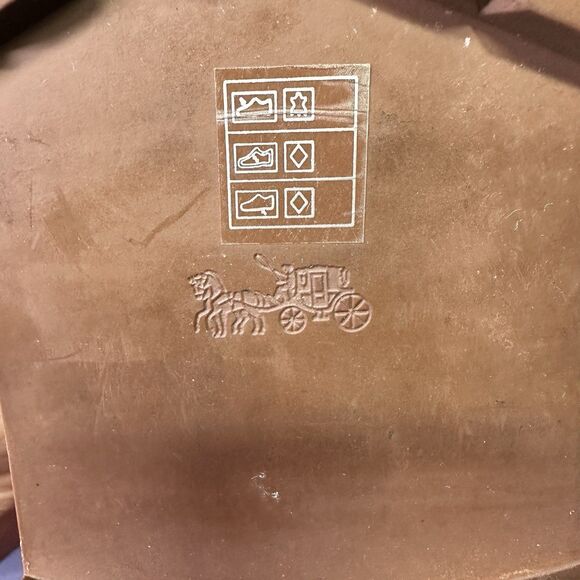 Coach Leather Ankle Boots Women’s Size 8 Brown Zip-Up Logo Turnlock Detail - Picture 11 of 11